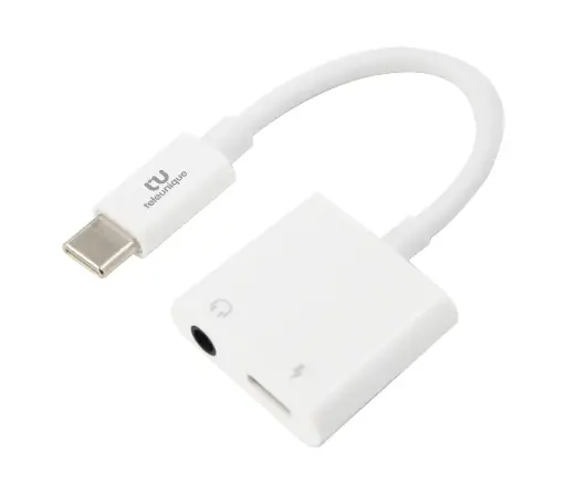 [TU10122] USB-C to USB-C + AUX - Charge & Music Adaptor